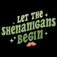 Groovy Let Me Shenanigans Begin Retro St Patrick Day Button