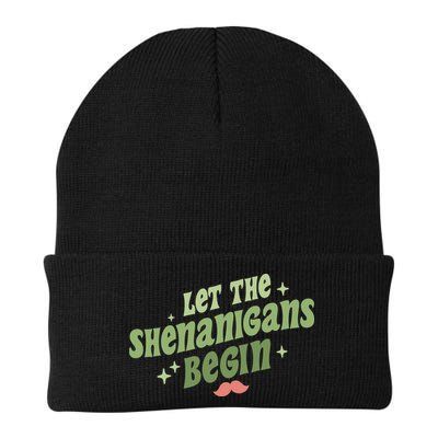 Groovy Let Me Shenanigans Begin Retro St Patrick Day Beanie