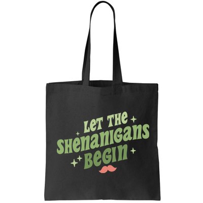 Groovy Let Me Shenanigans Begin Retro St Patrick Day Bag