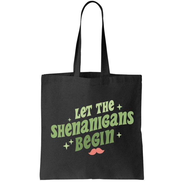Groovy Let Me Shenanigans Begin Retro St Patrick Day Bag