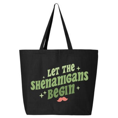 Groovy Let Me Shenanigans Begin Retro St Patrick Day 25L Jumbo Tote