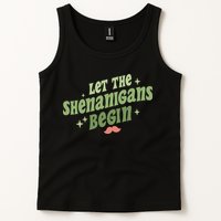 Groovy Let Me Shenanigans Begin Retro St Patrick Day Tank Top