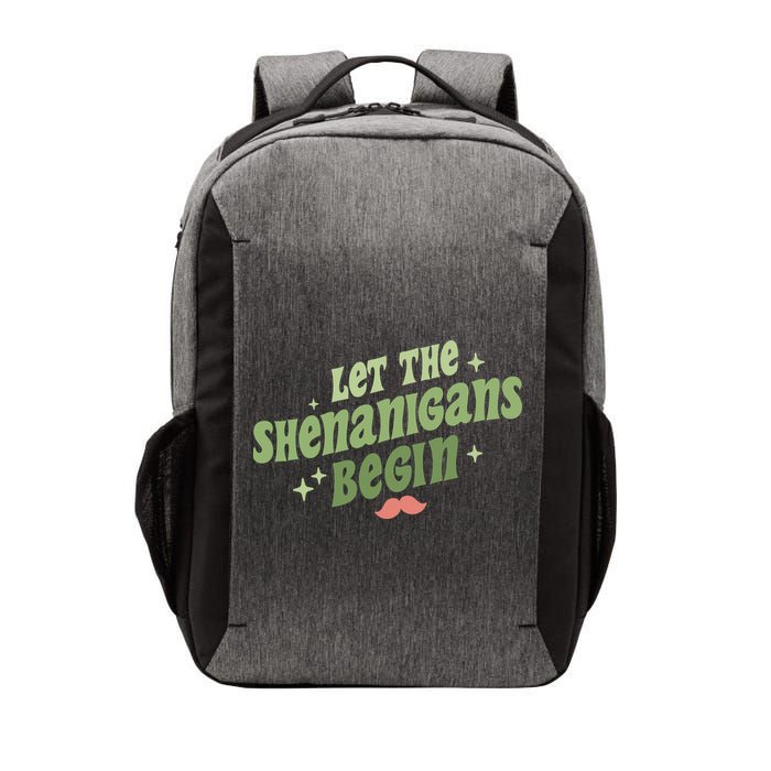 Groovy Let Me Shenanigans Begin Retro St Patrick Day Vector Backpack
