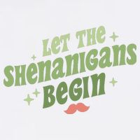 Groovy Let Me Shenanigans Begin Retro St Patrick Day Garment-Dyed Sweatshirt