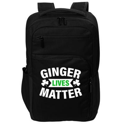 Ginger Lives Matter St Patricks Day Impact Tech Backpack