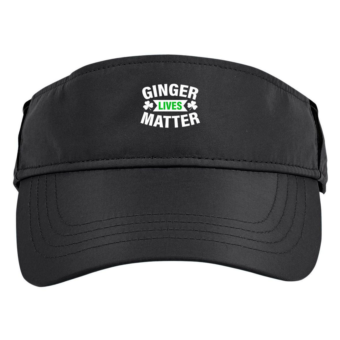 Ginger Lives Matter St Patricks Day Adult Drive Performance Visor
