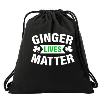 Ginger Lives Matter St Patricks Day Drawstring Bag