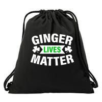 Ginger Lives Matter St Patricks Day Drawstring Bag