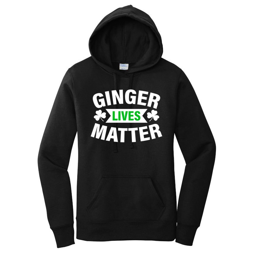 Ginger Lives Matter St Patricks Day Women's Pullover Hoodie