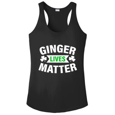 Ginger Lives Matter St Patricks Day Ladies PosiCharge Competitor Racerback Tank