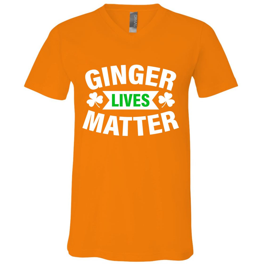 Ginger Lives Matter St Patricks Day V-Neck T-Shirt