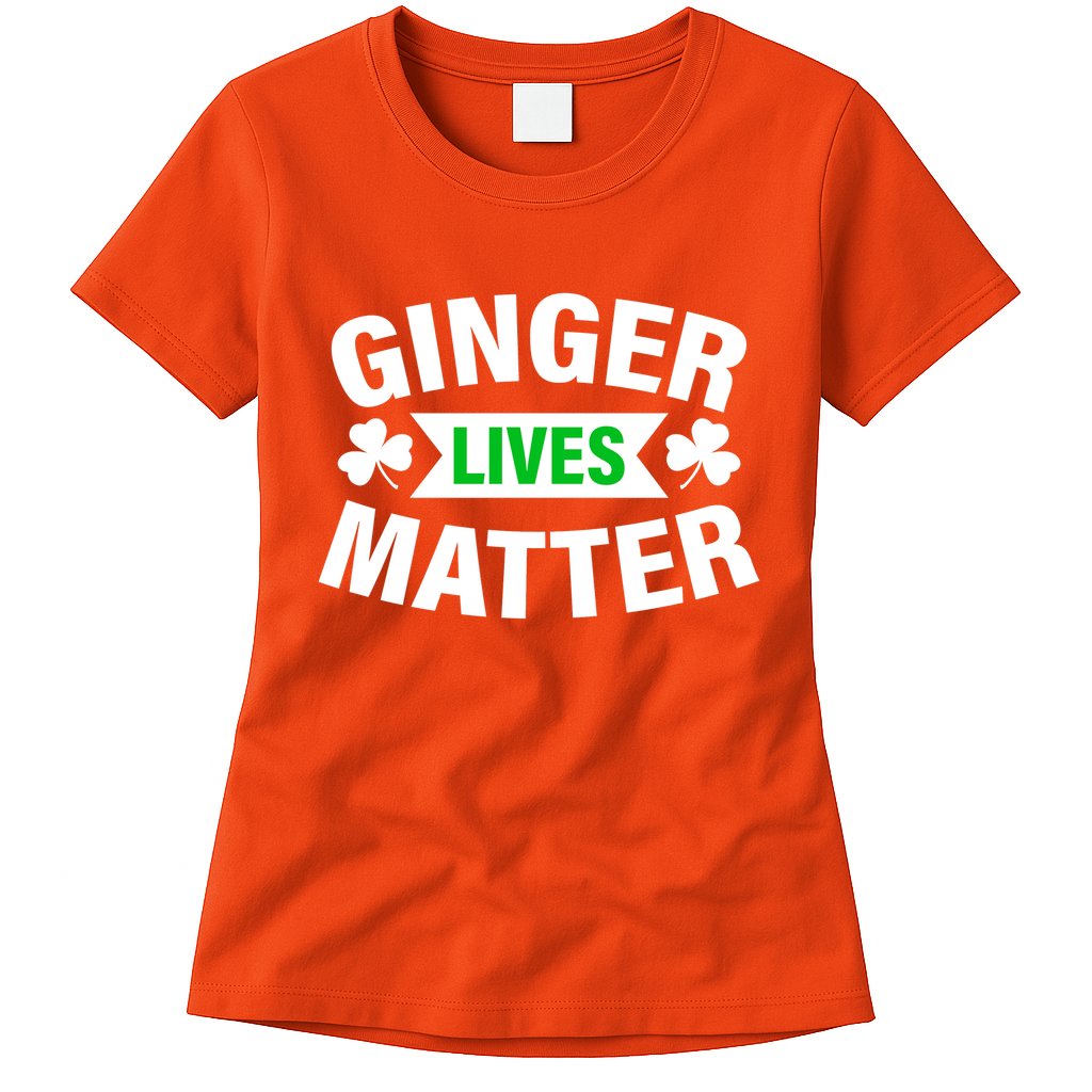 Ginger Lives Matter St Patricks Day Womens T-Shirt