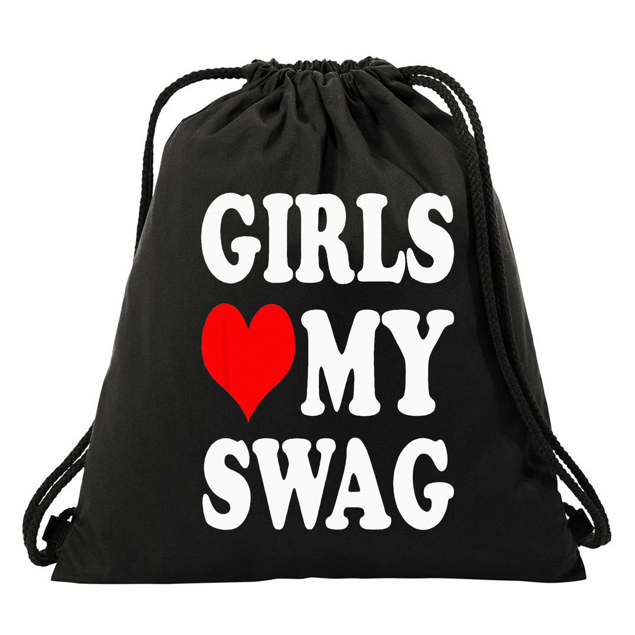 Girl Love My Swag Drawstring Bag