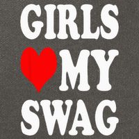 Girl Love My Swag Cotton Canvas Backpack