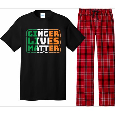 Ginger Lives Matter Funny St Patricks Day Pajama Set