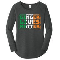 Ginger Lives Matter Funny St Patricks Day Women's Perfect Tri Tunic Long Sleeve Shirt