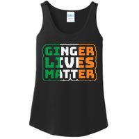 Ginger Lives Matter Funny St Patricks Day Ladies Essential Tank