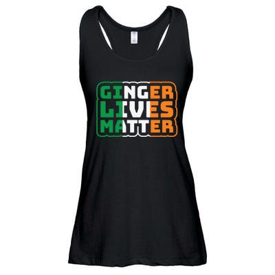 Ginger Lives Matter Funny St Patricks Day Ladies Essential Flowy Tank