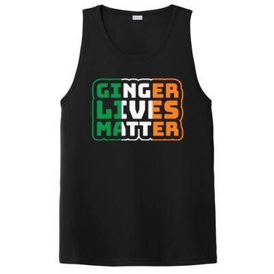 Ginger Lives Matter Funny St Patricks Day PosiCharge Competitor Tank