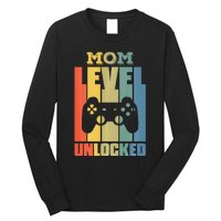 Gamer Lover Mom Level Unlocked Mother's Day Long Sleeve Shirt