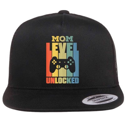 Gamer Lover Mom Level Unlocked Mother's Day Flatbill Hat
