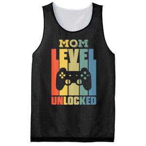 Gamer Lover Mom Level Unlocked Mother's Day Mesh Reversible Basketball Jersey Tank