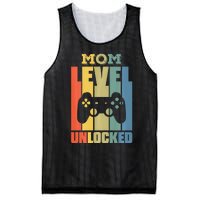 Gamer Lover Mom Level Unlocked Mother's Day Mesh Reversible Basketball Jersey Tank