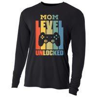 Gamer Lover Mom Level Unlocked Mother's Day Cooling Performance Long Sleeve Crew