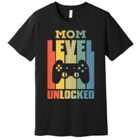 Gamer Lover Mom Level Unlocked Mother's Day Premium T-Shirt