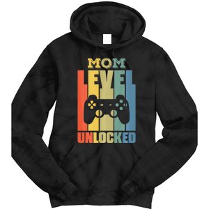 Gamer Lover Mom Level Unlocked Mother's Day Tie Dye Hoodie