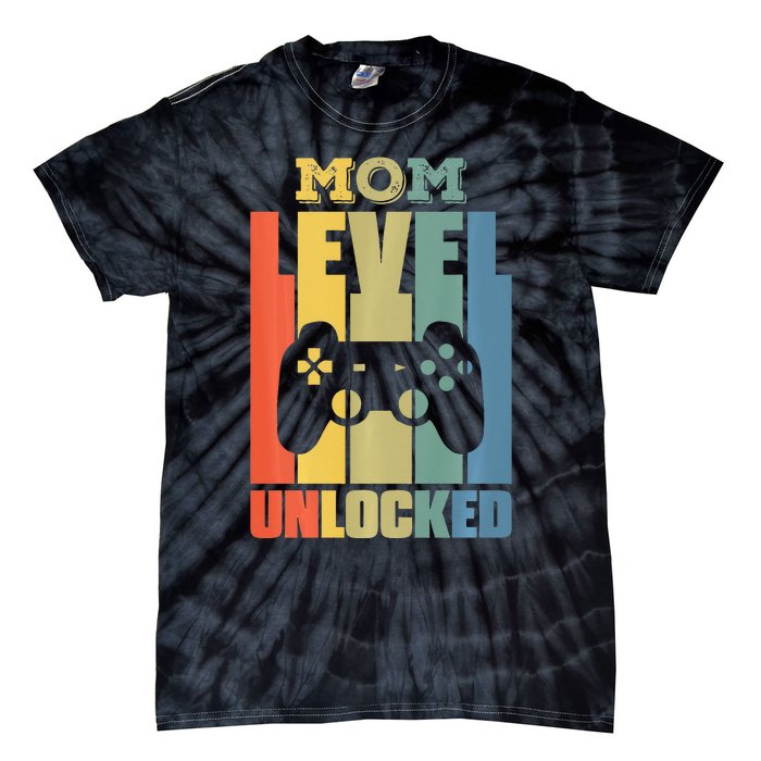 Gamer Lover Mom Level Unlocked Mother's Day Tie-Dye T-Shirt