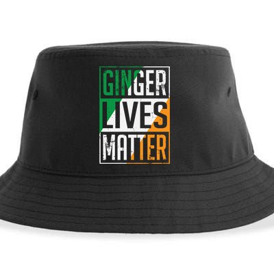 Ginger Lives Matter Irish Flag St Patricks Day Redhead Gift Sustainable Bucket Hat