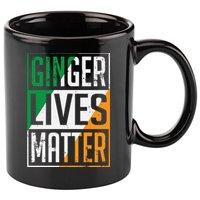Ginger Lives Matter Irish Flag St Patricks Day Redhead Gift 11oz C Handle Ceramic Mug