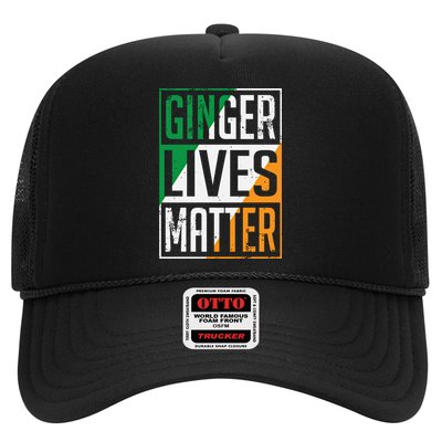 Ginger Lives Matter Irish Flag St Patricks Day Redhead Gift Trucker Hat