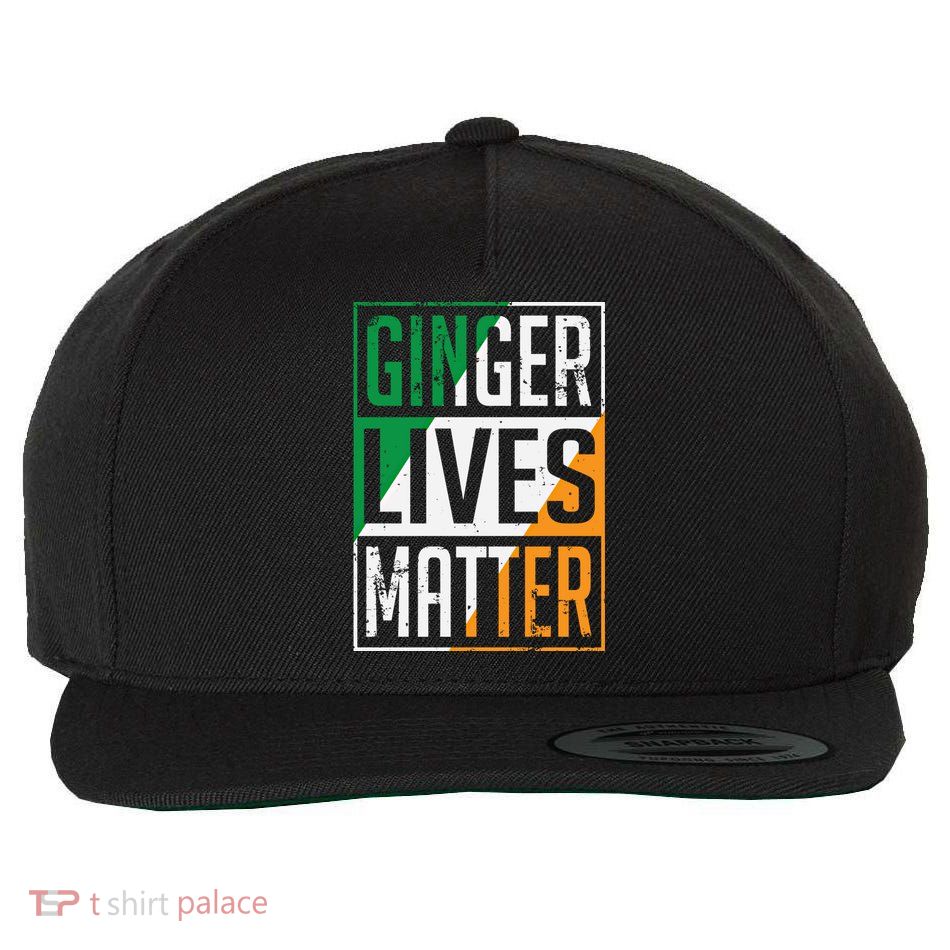 Ginger Lives Matter Irish Flag St Patricks Day Redhead Gift Wool Snapback Cap