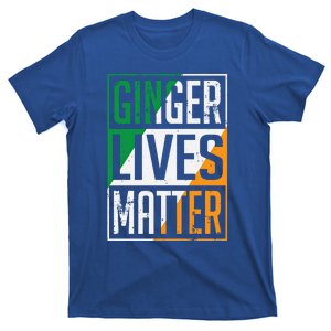 Ginger Lives Matter Irish Flag St Patricks Day Redhead Gift T-Shirt