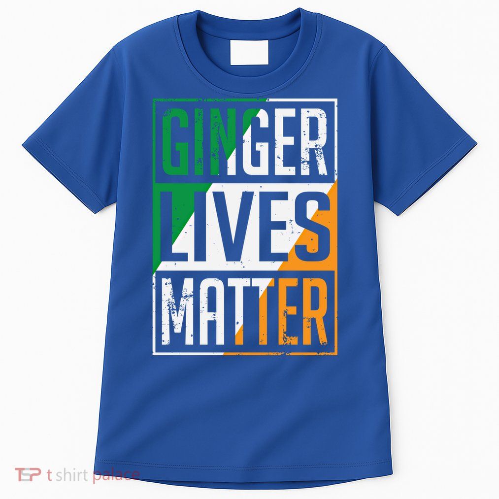 Ginger Lives Matter Irish Flag St Patricks Day Redhead Gift Tall T-Shirt
