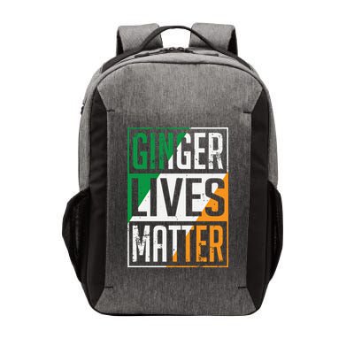 Ginger Lives Matter Irish Flag St Patricks Day Redhead Gift Vector Backpack