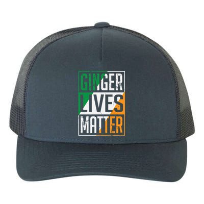 Ginger Lives Matter Irish Flag St Patricks Day Redhead Gift Yupoong Adult 5-Panel Trucker Hat