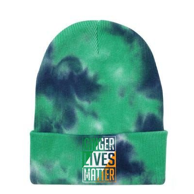 Ginger Lives Matter Irish Flag St Patricks Day Redhead Gift Tie Dye 12in Knit Beanie