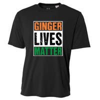 Ginger Lives Matter St. Patrick Day Drinking Ireland Flag Cooling Performance Crew T-Shirt