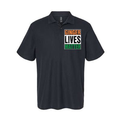 Ginger Lives Matter St. Patrick Day Drinking Ireland Flag Softstyle Adult Sport Polo