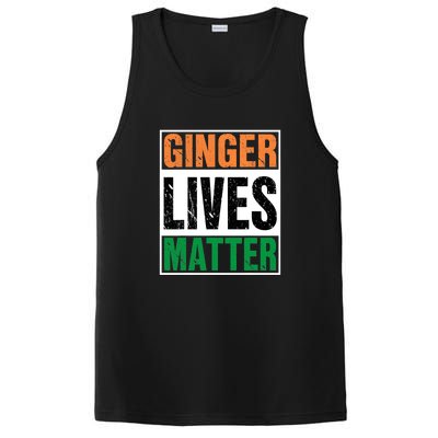 Ginger Lives Matter St. Patrick Day Drinking Ireland Flag PosiCharge Competitor Tank