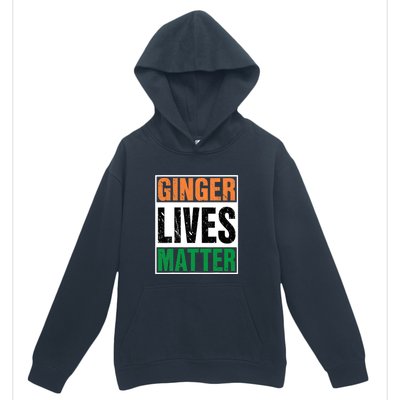 Ginger Lives Matter St. Patrick Day Drinking Ireland Flag Urban Pullover Hoodie