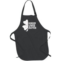 Ginger Lives Matter Funny St Patricks Day Full-Length Apron With Pockets