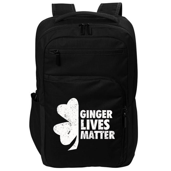 Ginger Lives Matter Funny St Patricks Day Impact Tech Backpack