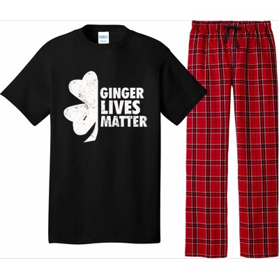 Ginger Lives Matter Funny St Patricks Day Pajama Set