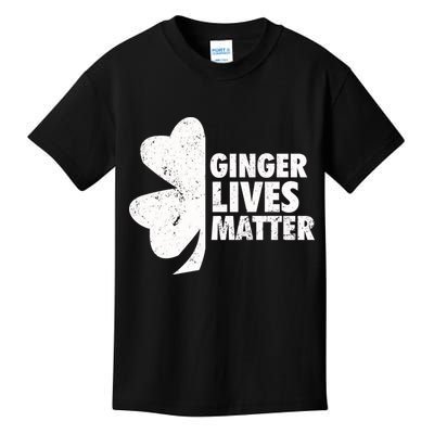 Ginger Lives Matter Funny St Patricks Day Kids T-Shirt