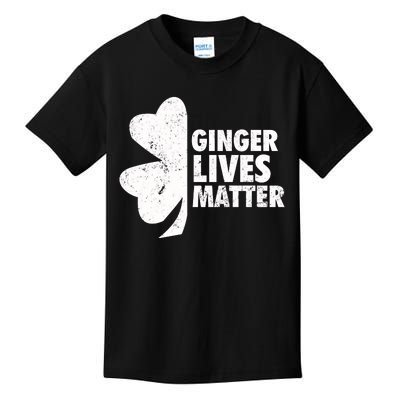 Ginger Lives Matter Funny St Patricks Day Kids T-Shirt