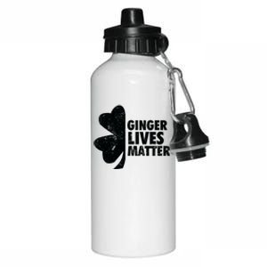 Ginger Lives Matter Funny St Patricks Day Aluminum Water Bottle